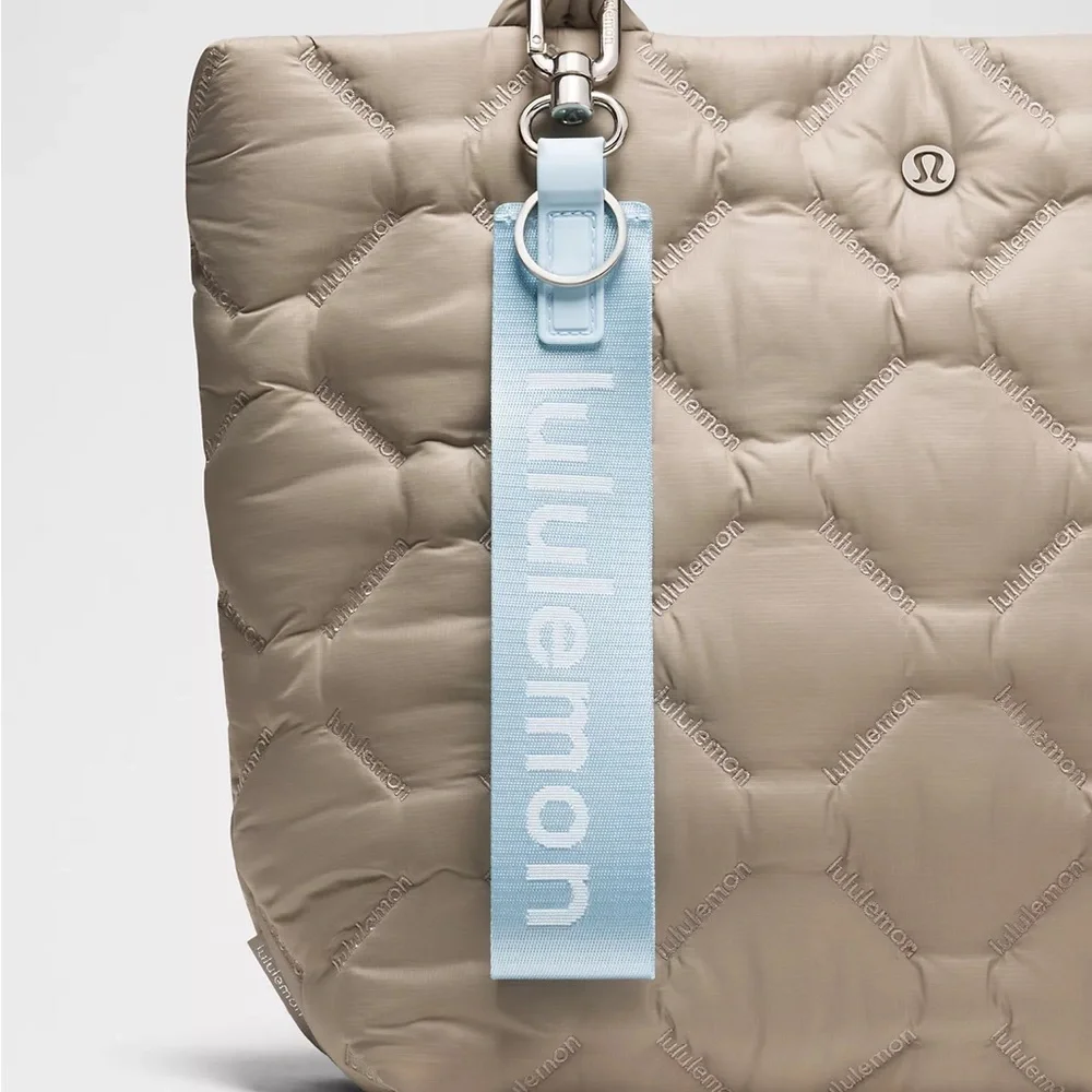 Lululemon Never Lost Keychain- Foam Cloud/Pink Pearl/Silver